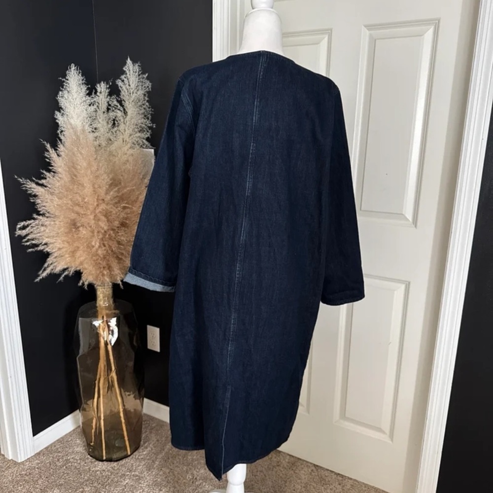 Love In Long Denim Duster Jacket
size Large - Picture 8 of 12
